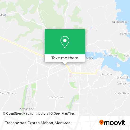 Transportes Expres Mahon map
