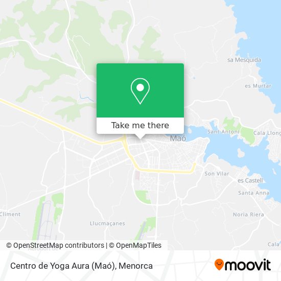 Centro de Yoga Aura (Maó) map