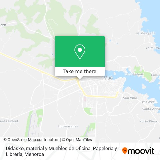 Didasko, material y Muebles de Oficina. Papelería y Librería map