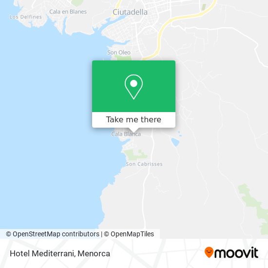 mapa Hotel Mediterrani