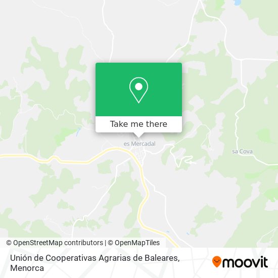 Unión de Cooperativas Agrarias de Baleares map