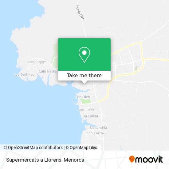 Supermercats a Llorens map