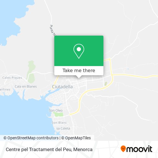 Centre pel Tractament del Peu map