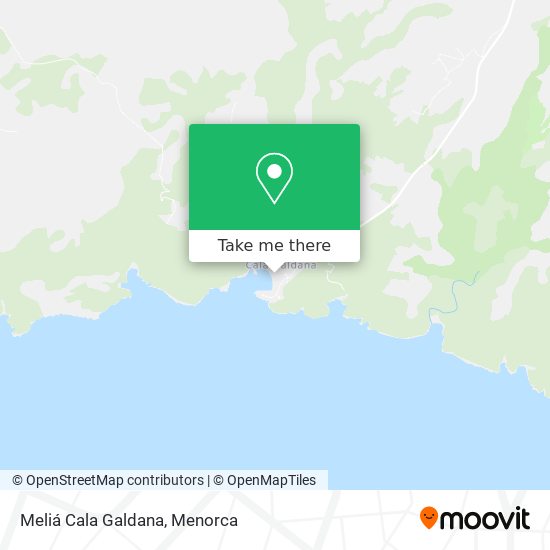 Meliá Cala Galdana map