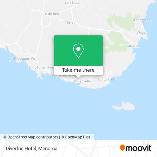 mapa Diverfun Hotel