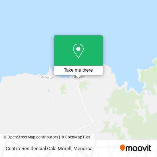 Centro Residencial Cala Morell map