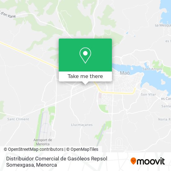 Distribuidor Comercial de Gasóleos Repsol Somexgasa map