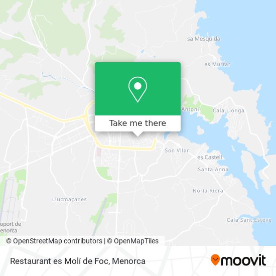 Restaurant es Molí de Foc map