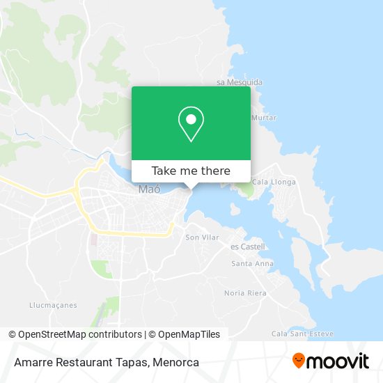 Amarre Restaurant Tapas map