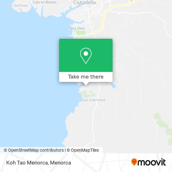 Koh Tao Menorca map