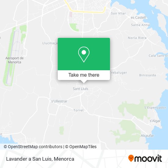 mapa Lavander a San Luis