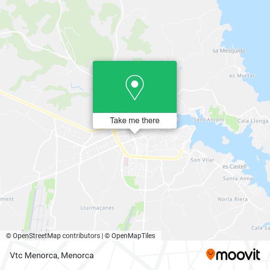 Vtc Menorca map