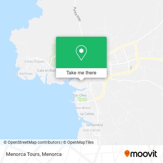 mapa Menorca Tours