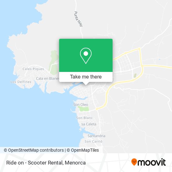 mapa Ride on - Scooter Rental