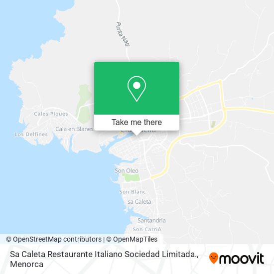 Sa Caleta Restaurante Italiano Sociedad Limitada. map