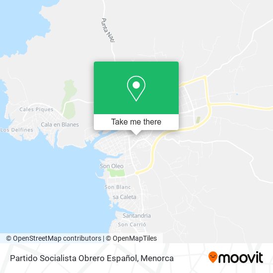 mapa Partido Socialista Obrero Español