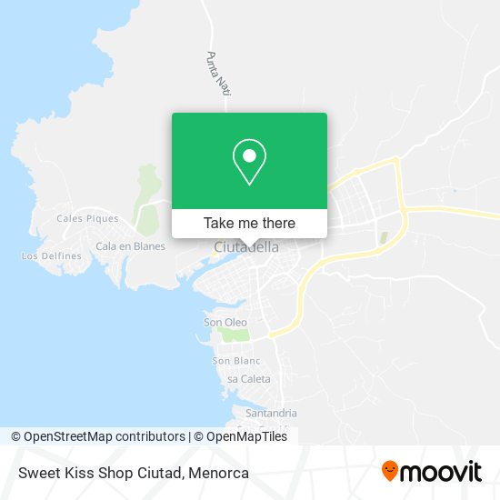 mapa Sweet Kiss Shop Ciutad