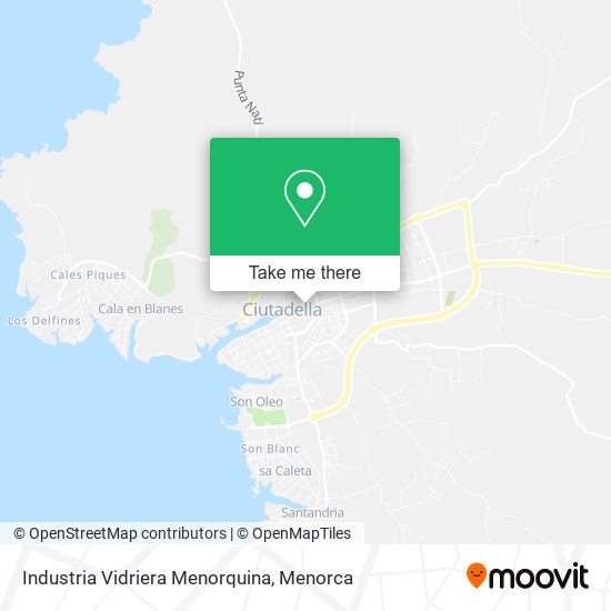 mapa Industria Vidriera Menorquina