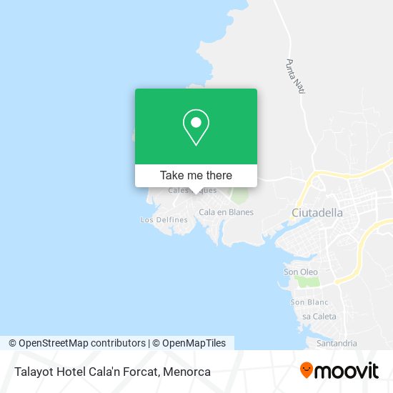 Talayot Hotel Cala'n Forcat map