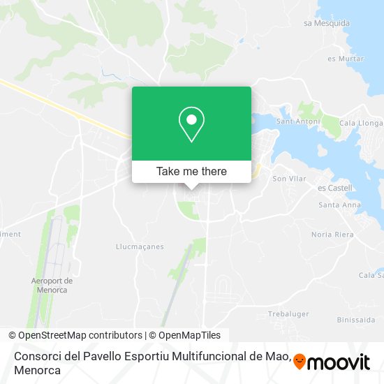 Consorci del Pavello Esportiu Multifuncional de Mao map