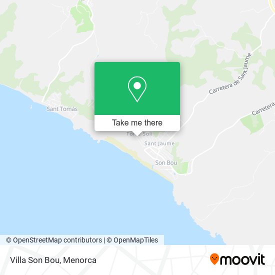 Villa Son Bou map