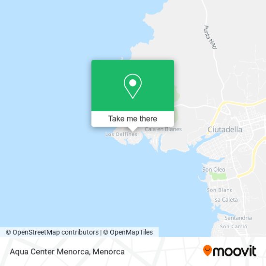 Aqua Center Menorca map