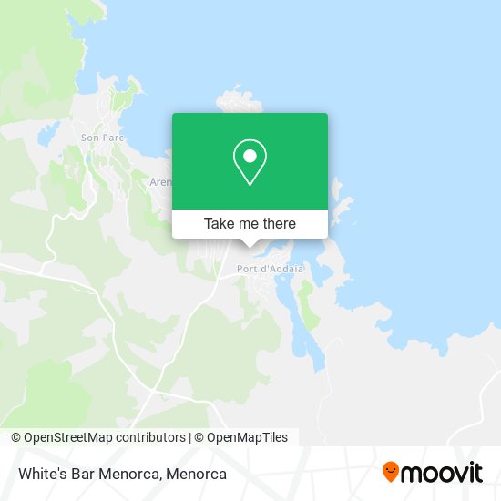 White's Bar Menorca map
