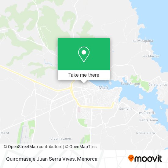 mapa Quiromasaje Juan Serra Vives