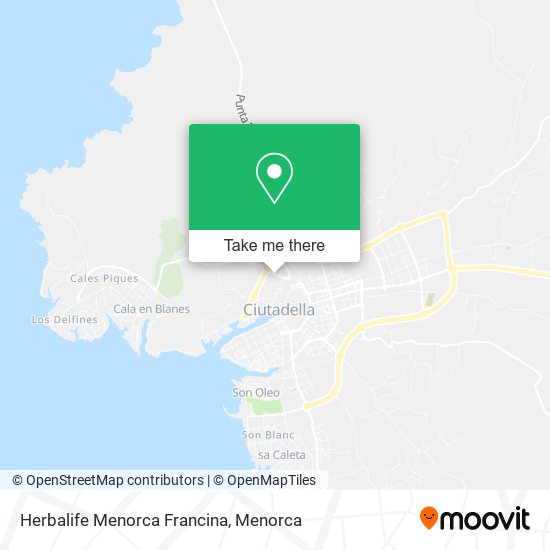 Herbalife Menorca Francina map