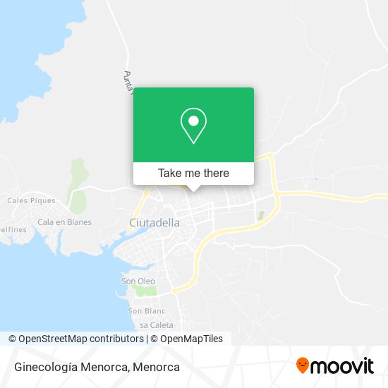 Ginecología Menorca map
