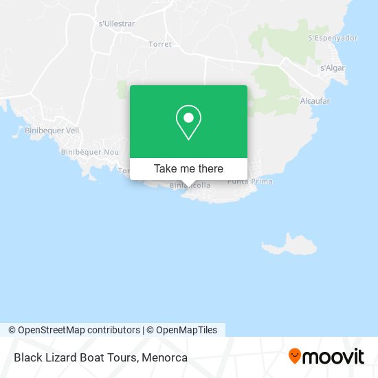 Black Lizard Boat Tours map