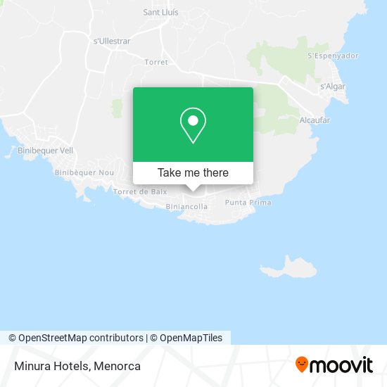 Minura Hotels map