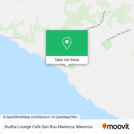 Budha Lounge Café Son Bou Menorca map