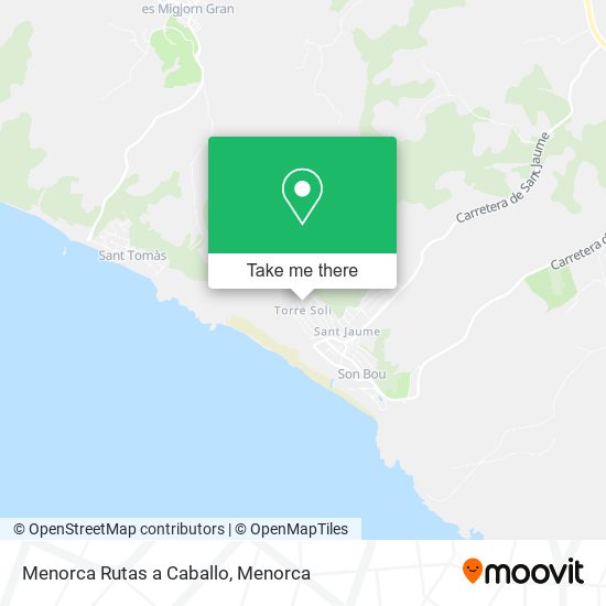 Menorca Rutas a Caballo map