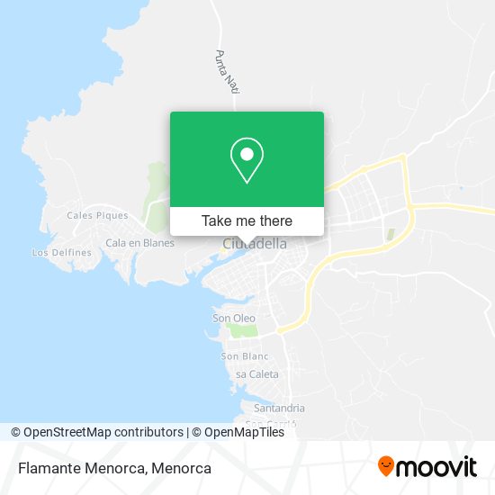 mapa Flamante Menorca