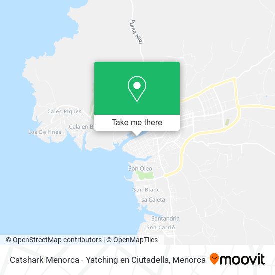 Catshark Menorca - Yatching en Ciutadella map