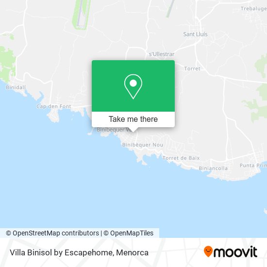 Villa Binisol by Escapehome map