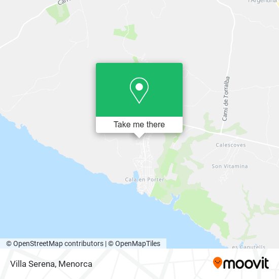 Villa Serena map