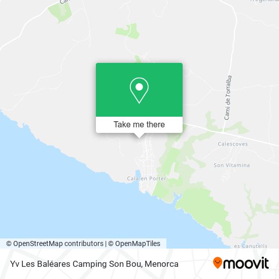 Yv Les Baléares Camping Son Bou map