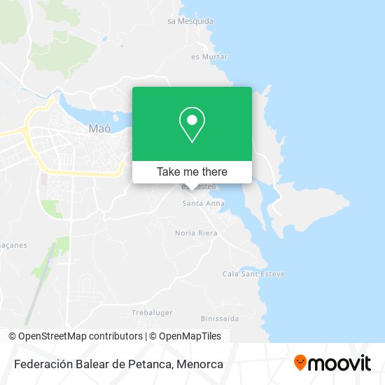 Federación Balear de Petanca map