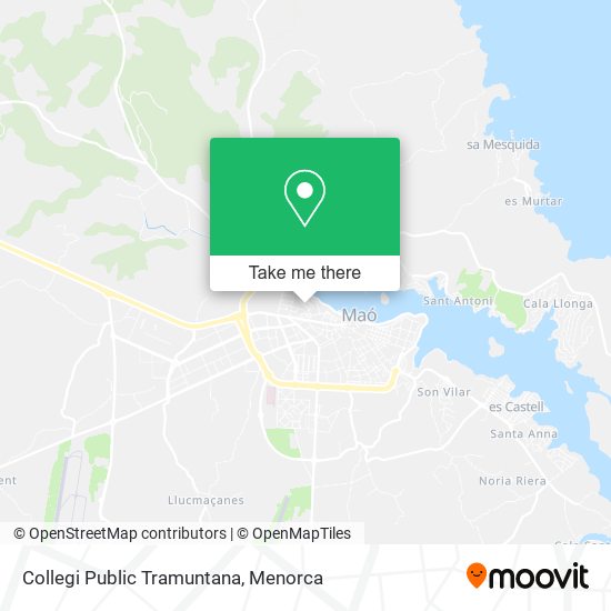 Collegi Public Tramuntana map