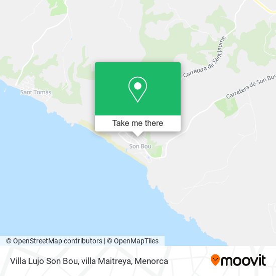 Villa Lujo Son Bou, villa Maitreya map