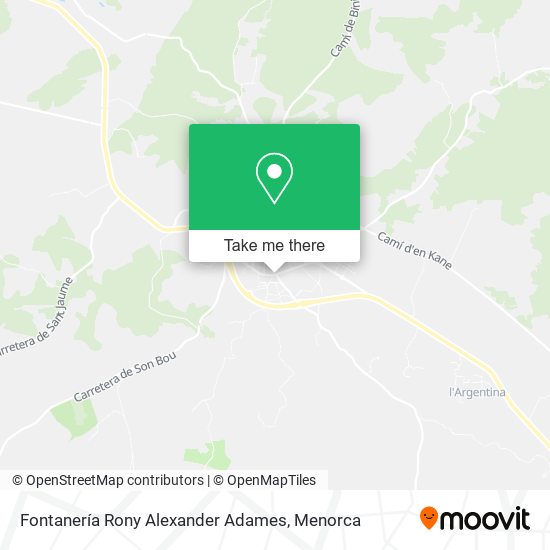 Fontanería Rony Alexander Adames map