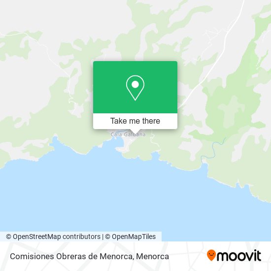 Comisiones Obreras de Menorca map