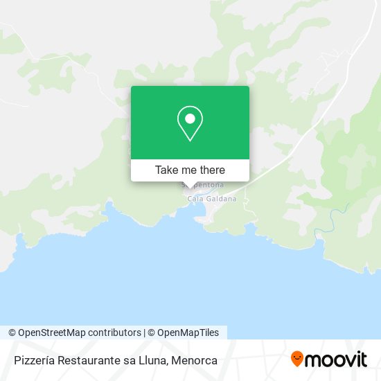 mapa Pizzería Restaurante sa Lluna