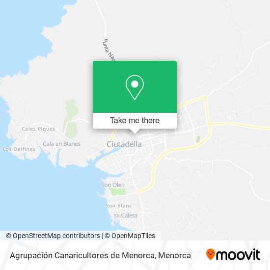 Agrupación Canaricultores de Menorca map
