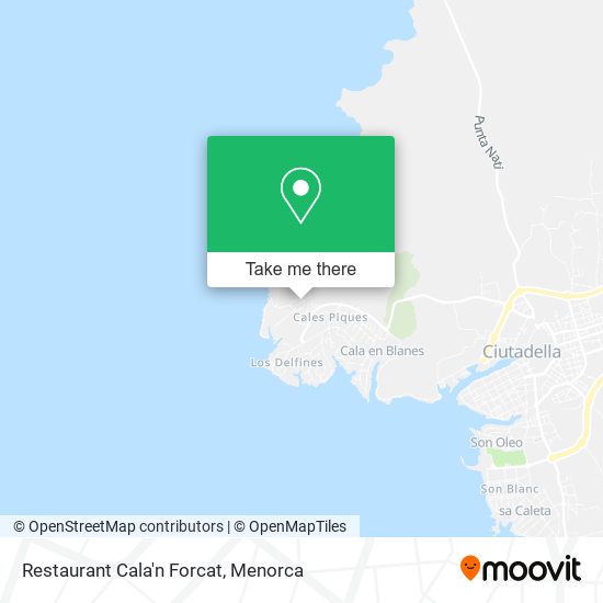 Restaurant Cala'n Forcat map