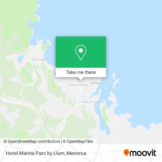 Hotel Marina Parc by Llum map