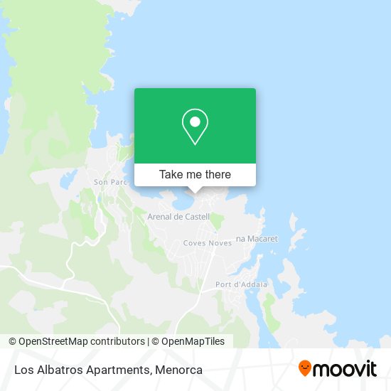 Los Albatros Apartments map