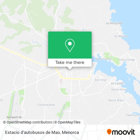 Estacio d'autobusos de Mao map
